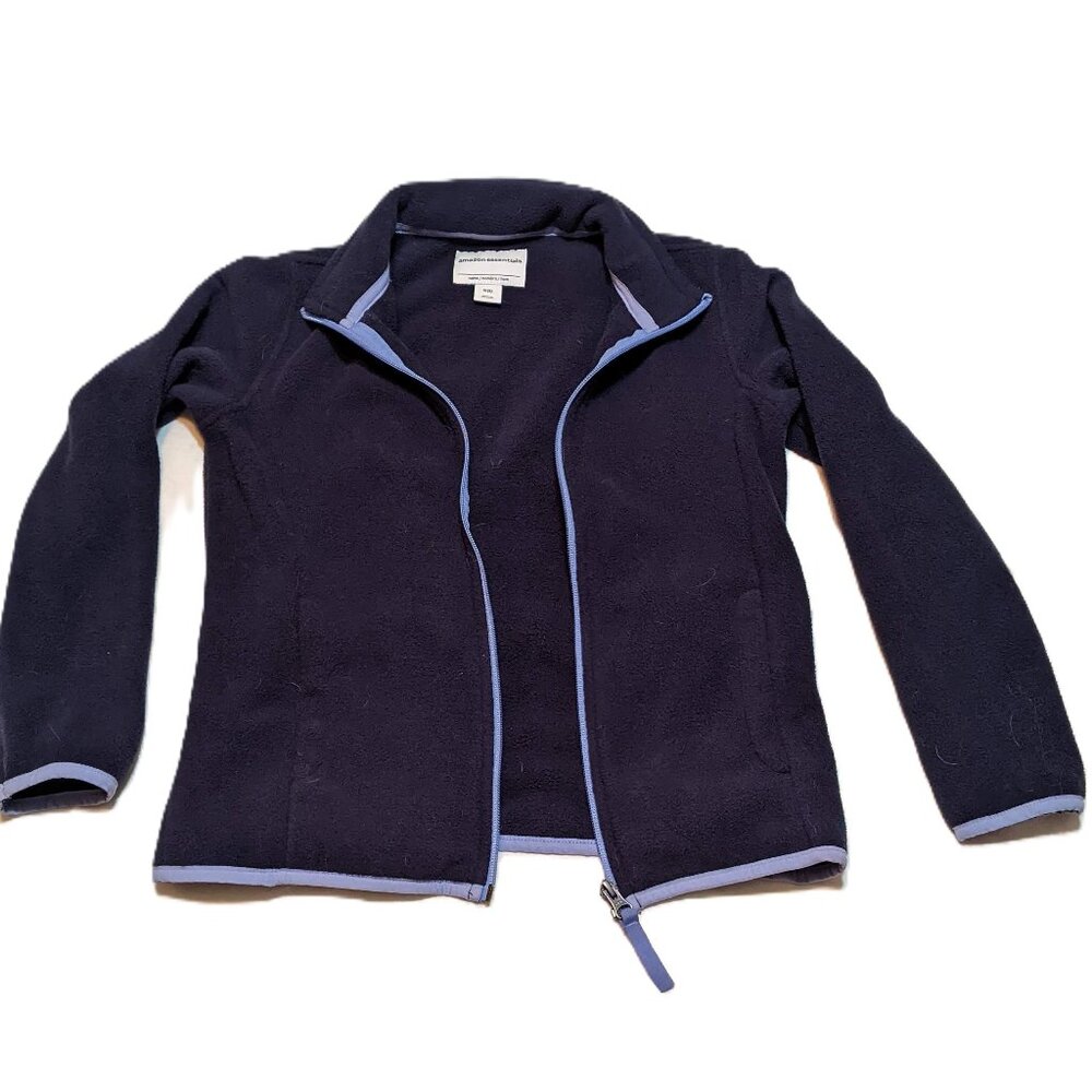 Amazon Essentials Polar Fleece Zip-up Jacket Top girls' size 8